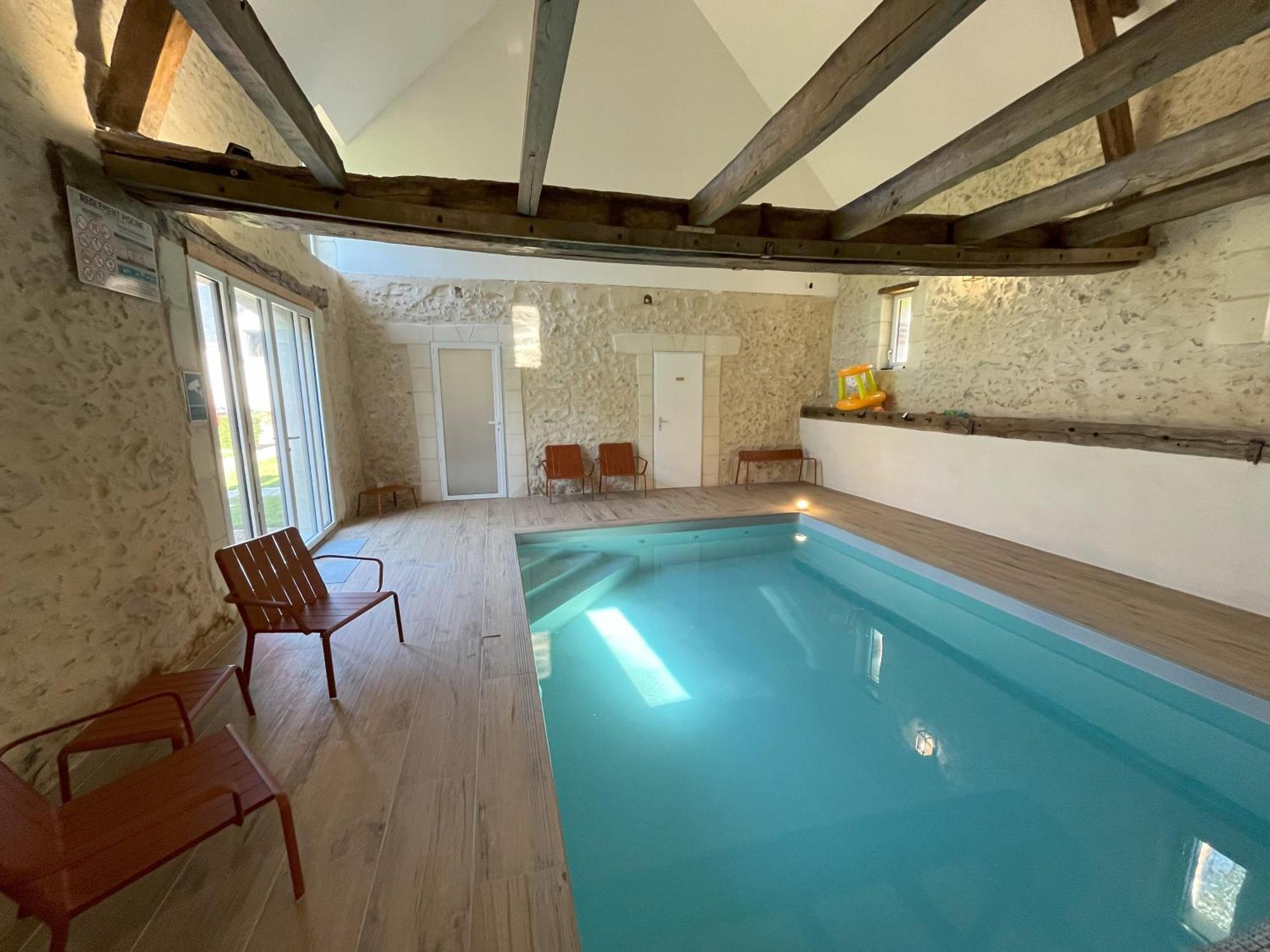 Les Gites De La Pellerie - 2 Piscines Interieur & Exterieur - Touraine - 3 Gites - Familial, Calme, Campagne Saint-Branchs Exterior foto